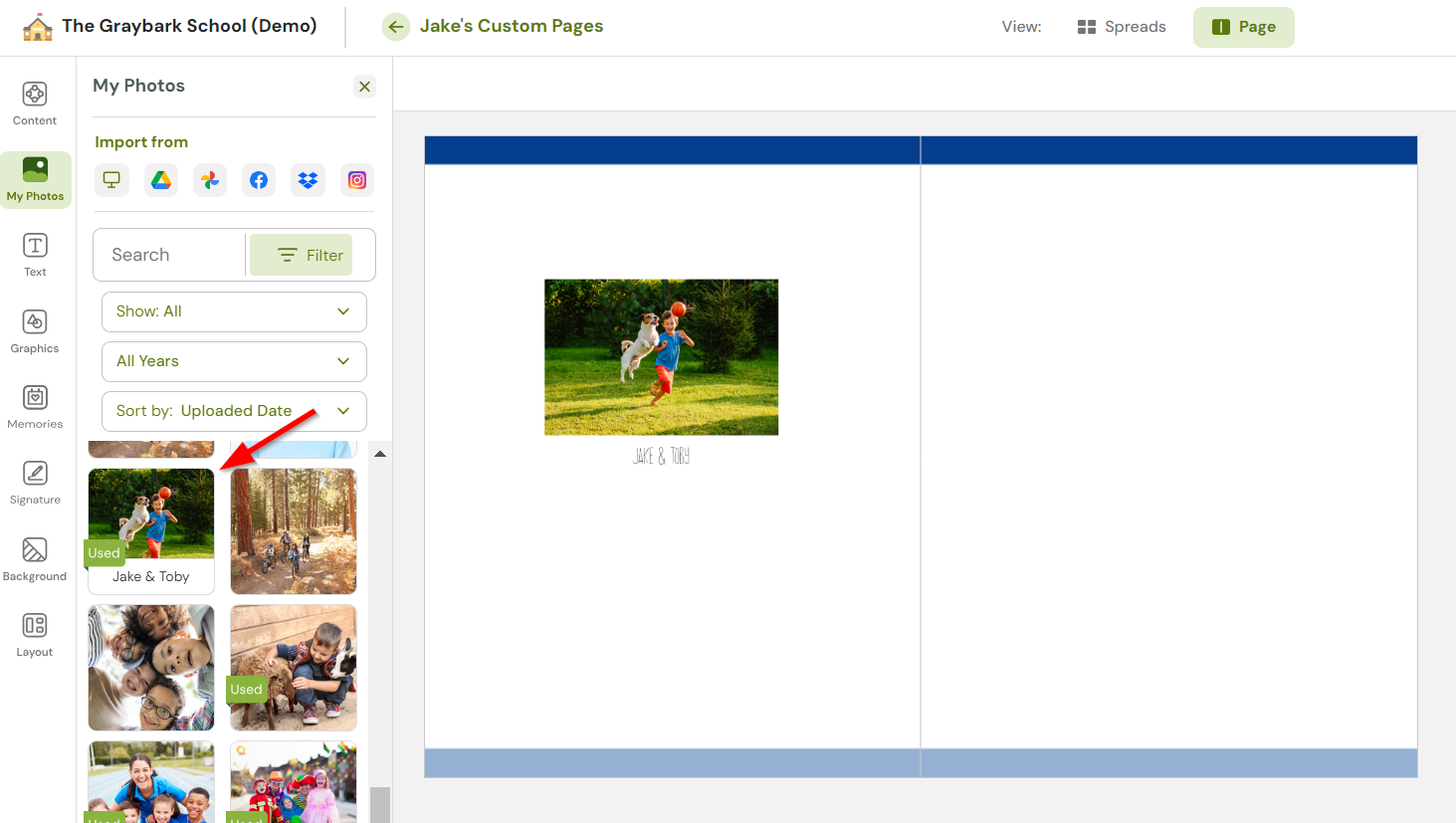 Custom Pages - Add Photos - Find Photo Drag Drop 012424.png
